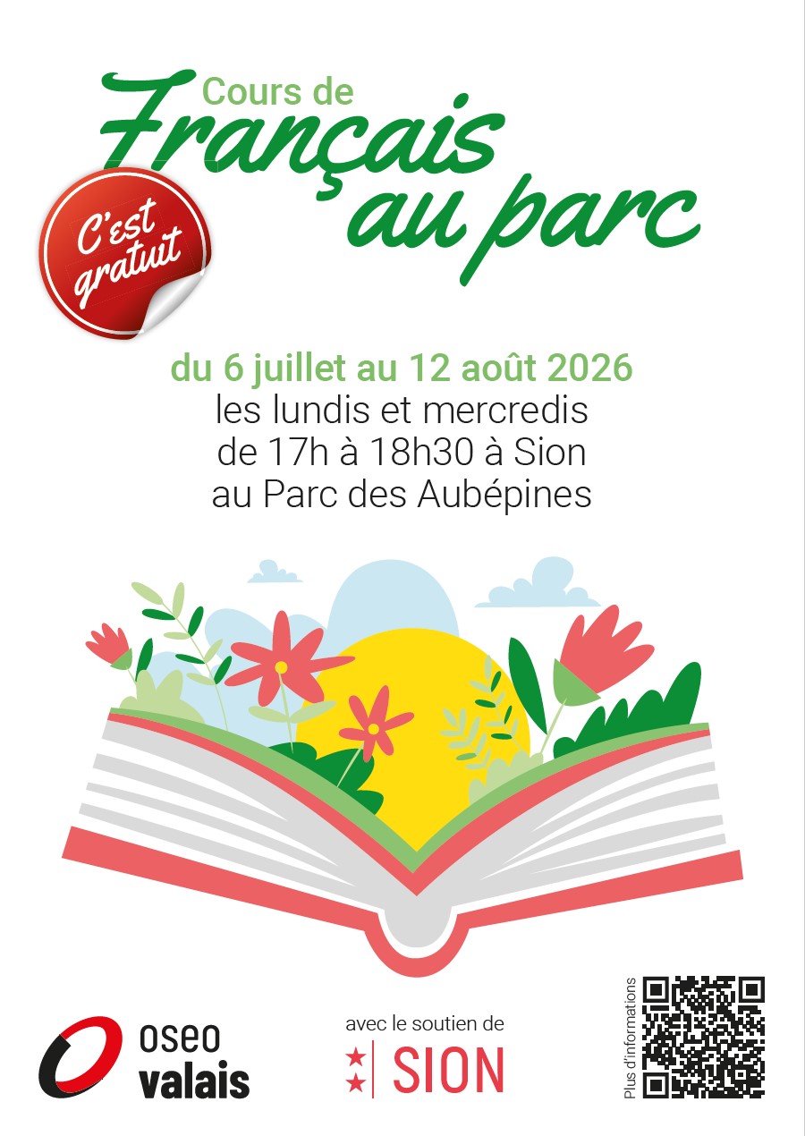 Lire la suite à propos de l’article Cours de Français au parc des Aubépines de Sion